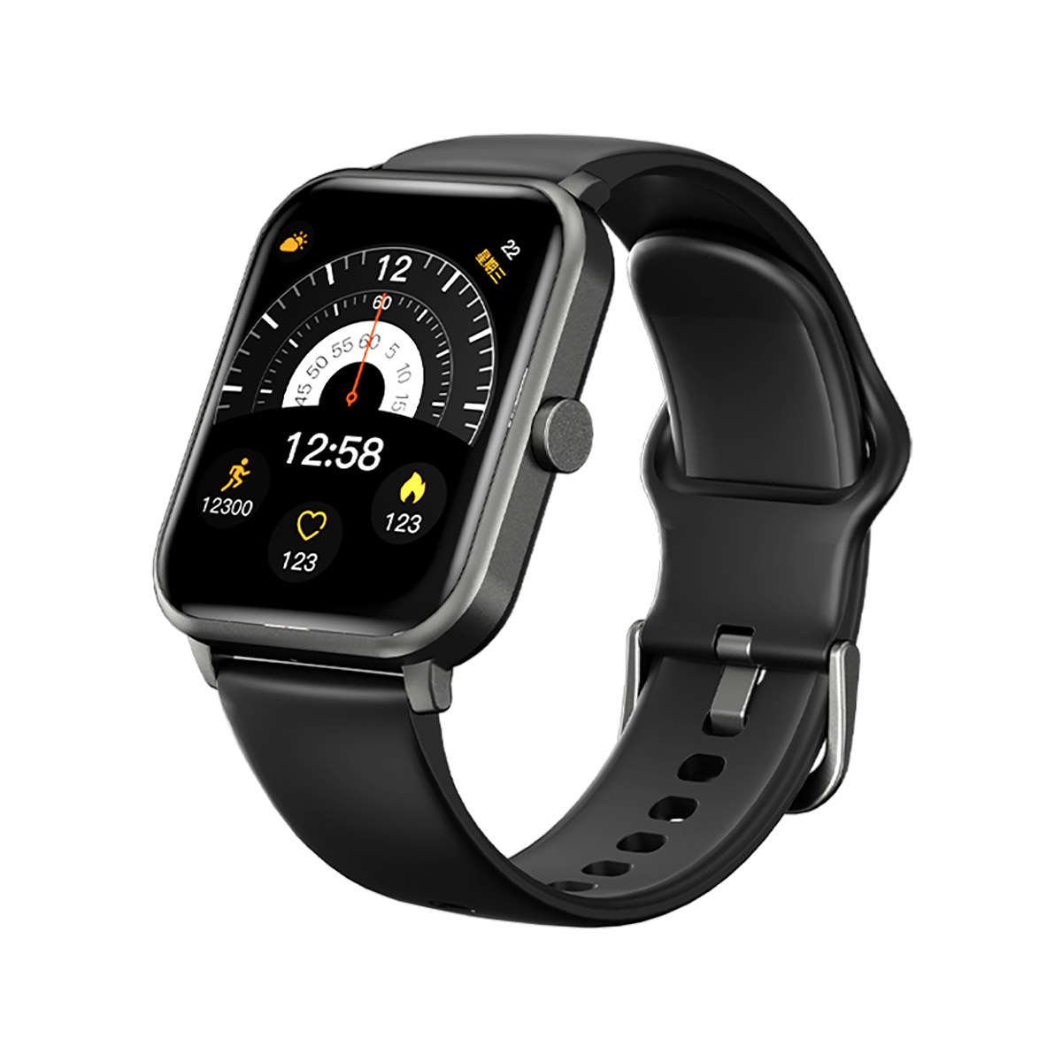 Relógio Smartwatch QCY GTS S2 - Preto